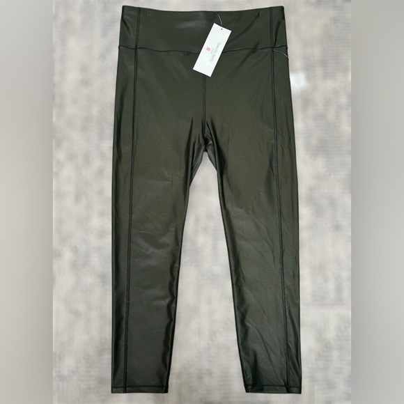 NEW Sweaty Betty Plus Size High Shine Compression Leggings Women’s XXL Green - Picture 6 of 13